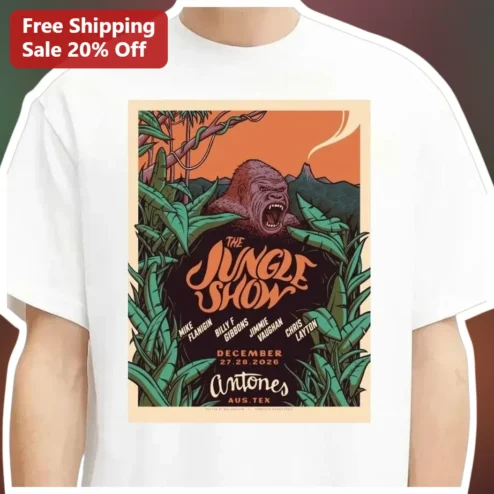 The Jungle Show Tee Vintage Psychedelic Concert Poster Graphic Shirt Retro Blues Rock Band Merch Gift
