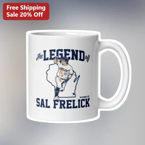 The Legend of Sal Frelick Mug Milwaukee Brewers Fan Gift Vintage Baseball Coffee Cup