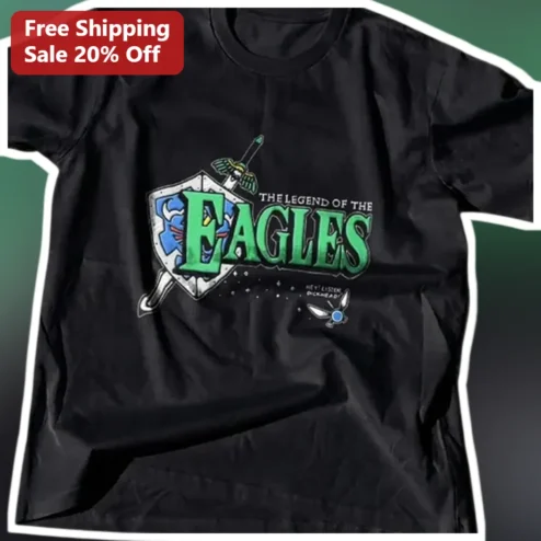 The Legend Of The Eagles Tee Retro Fantasy RPG Adventure Shirt Vintage Gaming Graphic Tee