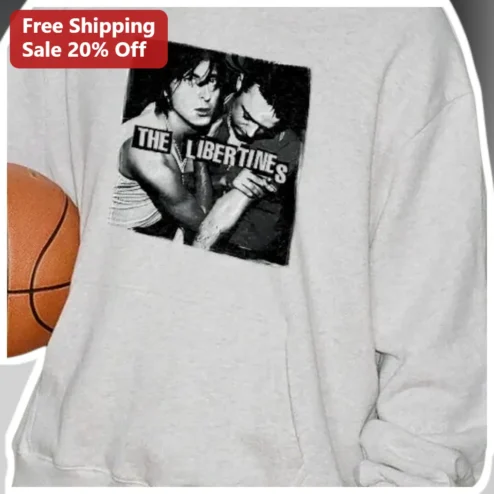 The Libertines Sweatshirt Indie Rock Band Merch Vintage Britpop Graphic Crewneck for Men Women