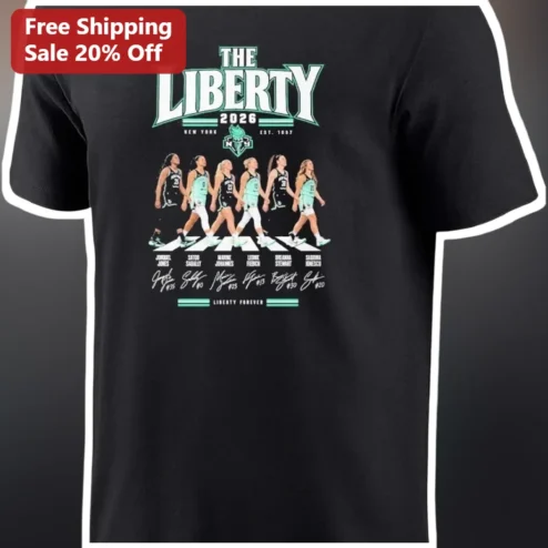 The Liberty New York Est. 1997 WNBA Players Abbey Road Graphic Tee