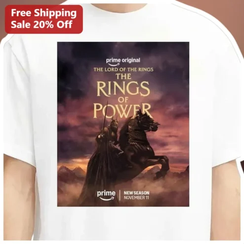 The Lord of the Rings The Rings of Power Sauron Graphic Tee for Fantasy Fans