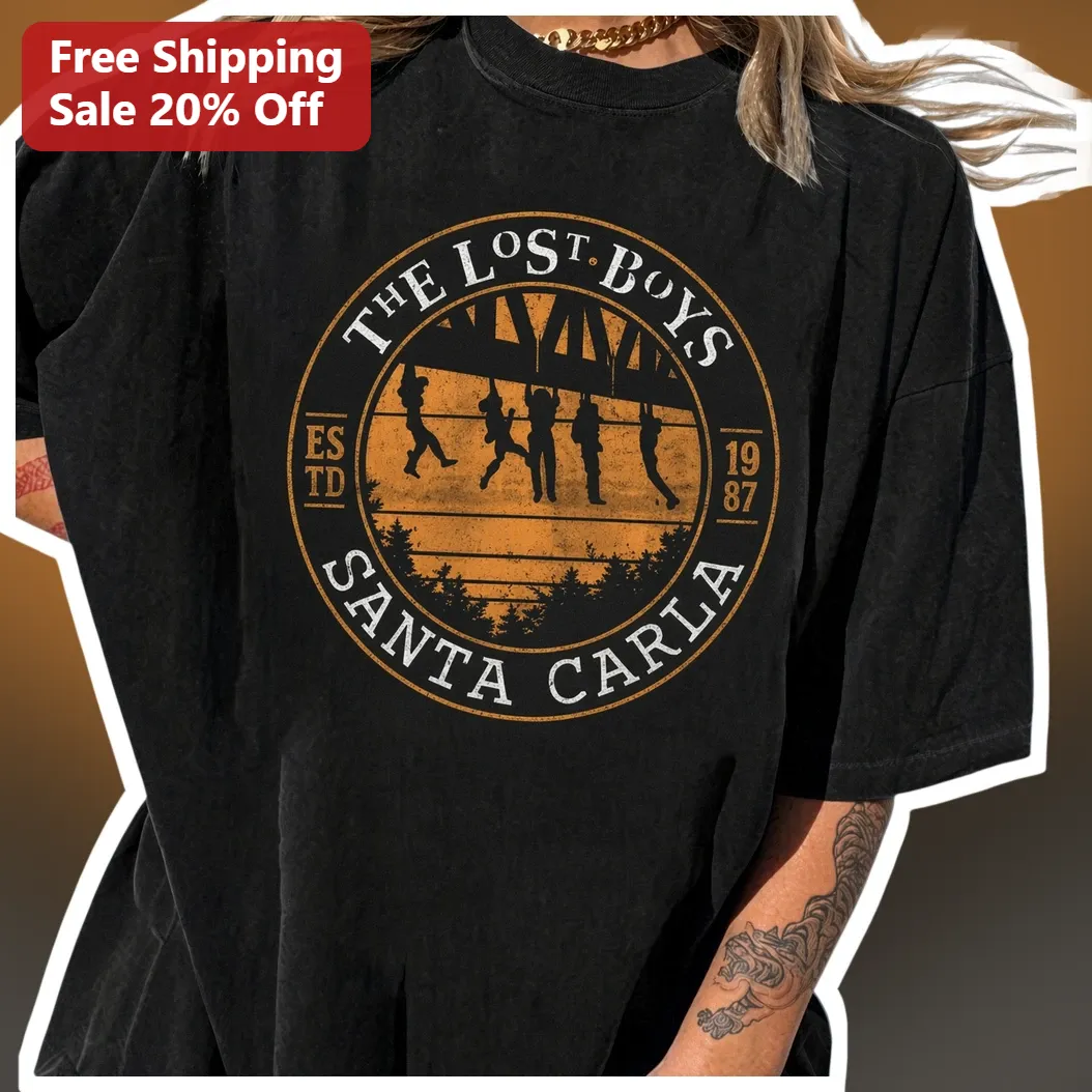 The Lost Boys Santa Carla Estd 1987 Vintage Horror Movie Tee