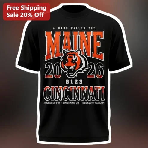 The Maine A Band Called The Maine Cincinnati Concert Tee November 5th Megacorp Pavilion Vintage Rock Merch