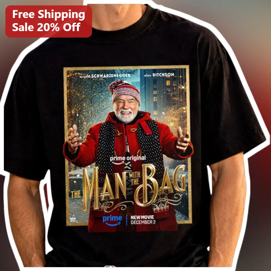 The Man With The Bag Arnold Schwarzenegger Movie Tee Holiday Gift