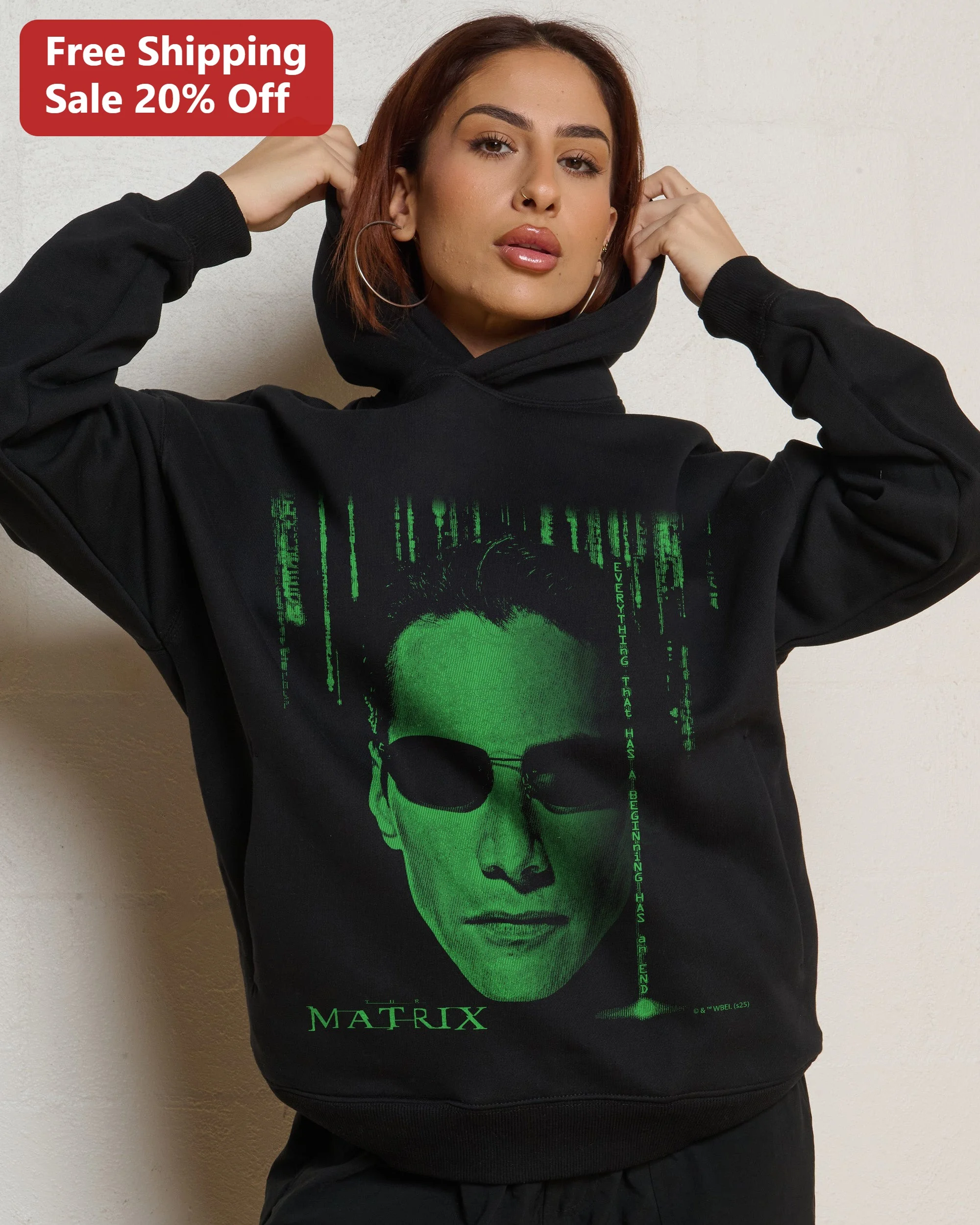 The Matrix Everything That Has A Beginning Has An End Neo Hoodie