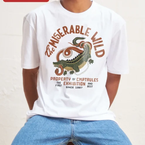 Customer in Chicago, Illinois wearing The Miserable Wild Property of CMPTRULES The First Exhibition and Best Since 1997 Vintage Streetwear