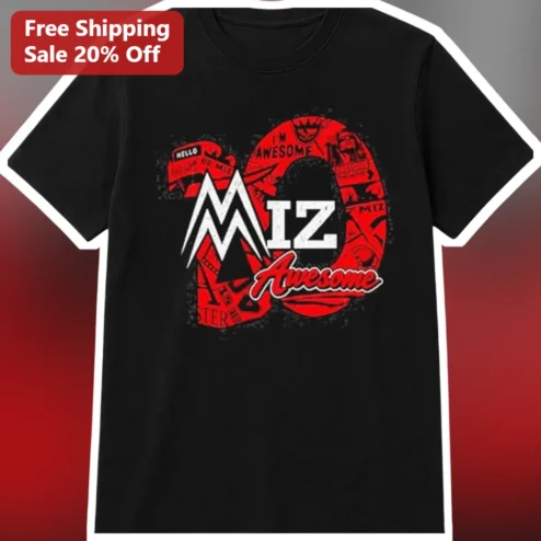 The Miz I'm Awesome Tee WWE Heel Catchphrase Graphic Shirt For Wrestling Fans