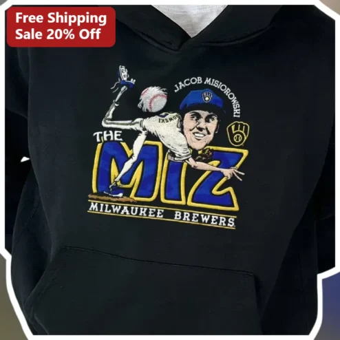 THE MIZ Milwaukee Brewers Jacob Misiorowski Hoodie