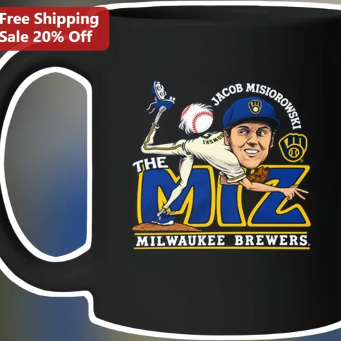 The Miz Milwaukee Brewers Mug Jacob Misiorowski Starting Pitcher Caricature Gift