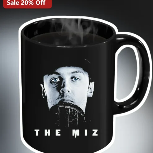 The Miz Mug WWE Team Awesome Coffee Cup Wrestling Fan Gift Black Ceramic
