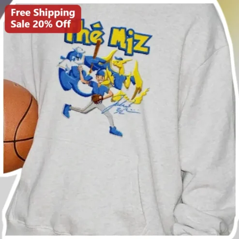 The Miz Sweatshirt WWE Superstar Awesome Graphic Heather Grey Crewneck for Men Women available at our Chicago, Illinois warehouse