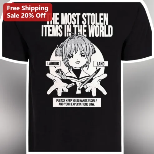 The Most Stolen Items In The World Labour Land Tomoyo Daidouji Graphic Tee