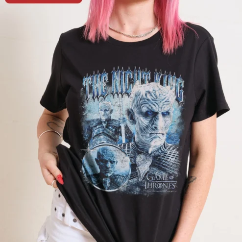 The Night King Game of Thrones Distressed Vintage Tee for Women