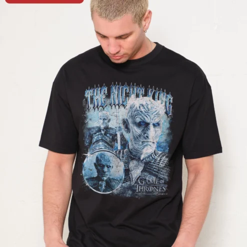 The Night King Game of Thrones Vintage Distressed Graphic Tee