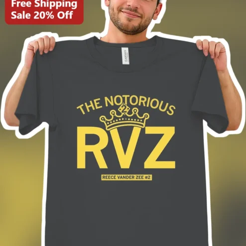 The Notorious RVZ Reece Vander Zee College Football Tee