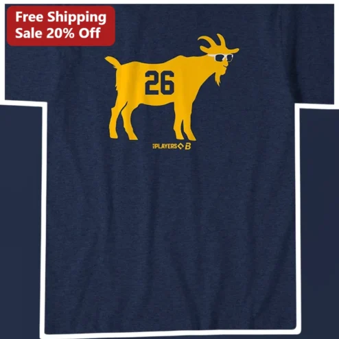 The Players B Golf Goat Sunglasses Graphic Tee for Men Women available at our Chicago, Illinois warehouse