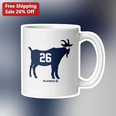 The Players B Mug Funny Golf Fan Gift Personalized GOAT Design Ceramic Coffee Cup