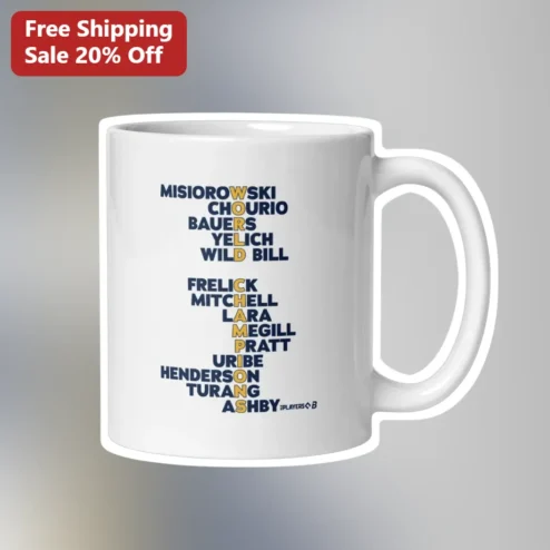 The Players B Mug Wisconsin Badgers Baseball Roster Personalized Gift