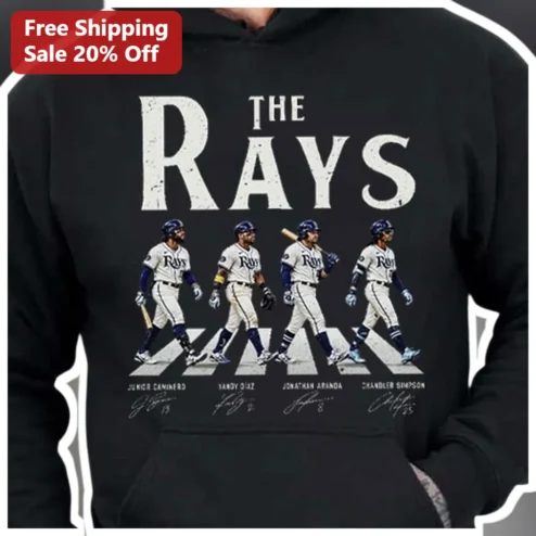 THE RAYS Abbey Road Baseball Players Hoodie Tampa Bay Rays Fan Gift