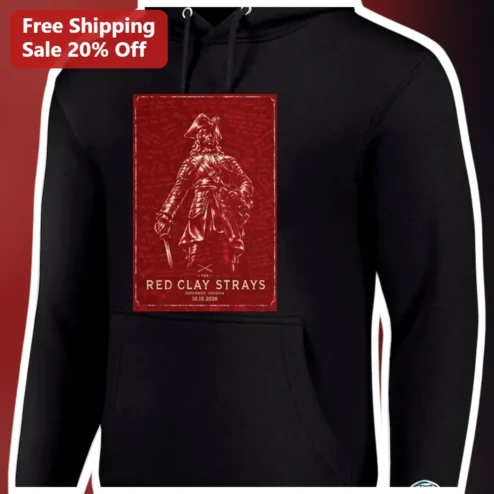 The Red Clay Strays Hoodie James Oglethorpe Vintage Country Rock Band Merch
