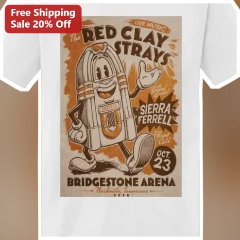 The Red Clay Strays Live Music Bridgestone Arena Nashville Tennessee Tee