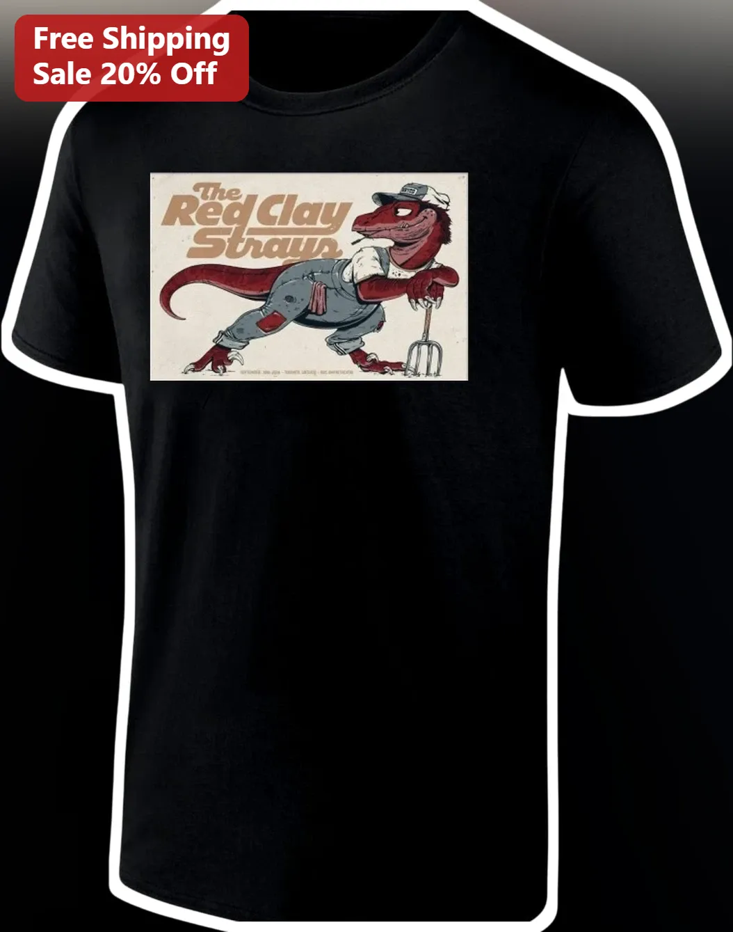 The Red Clay Strays Tee Vintage Country Rock Band Merch Graphic T-Shirt for Men Women