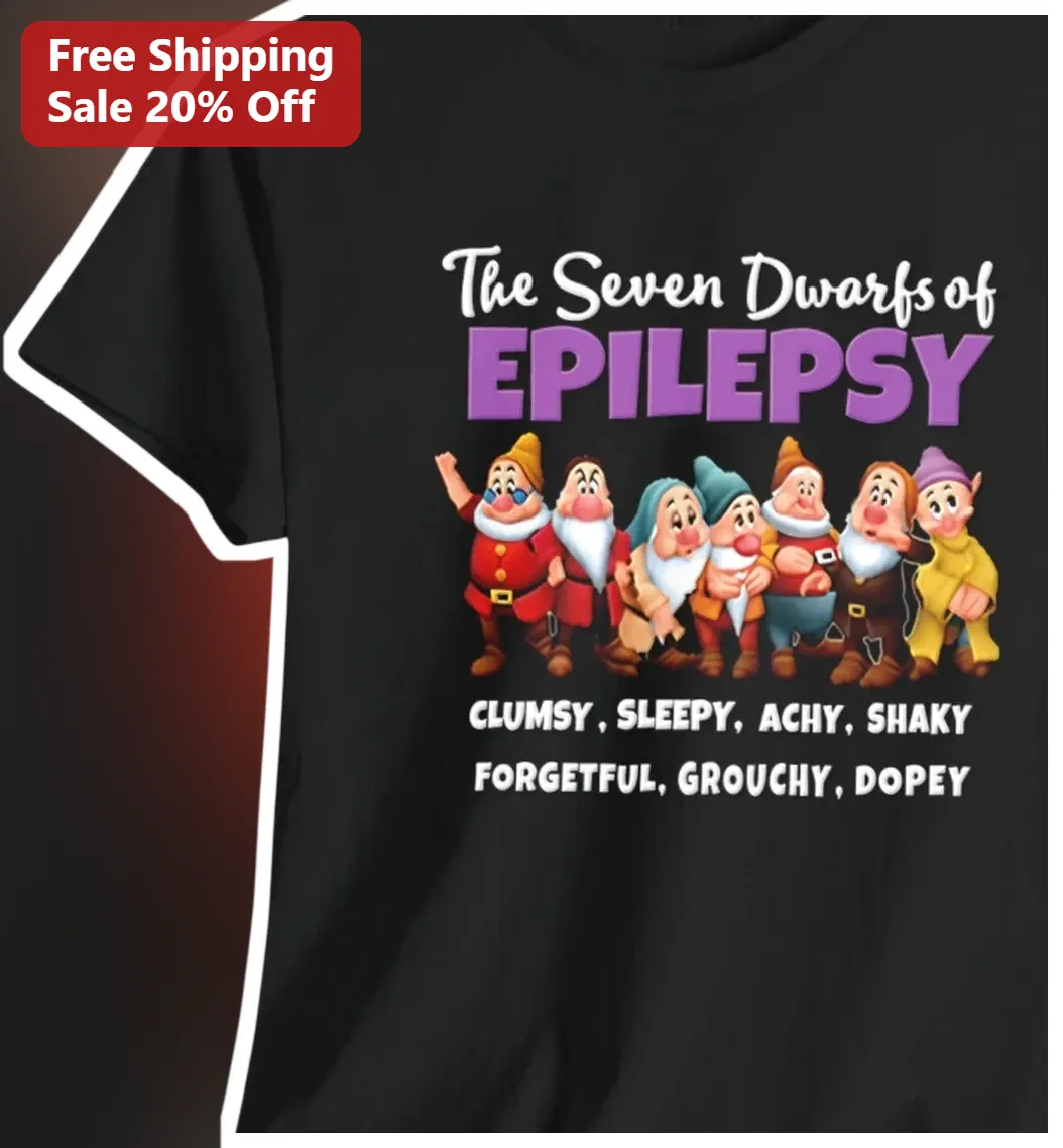 The Seven Dwarfs of EPILEPSY Tee Funny Epilepsy Awareness Shirt Gift for Caregivers