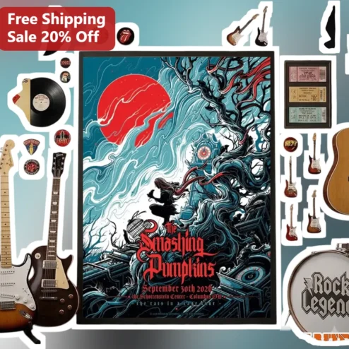 The Smashing Pumpkins Poster September 30 2026 Schottenstein Center Columbus OH Concert Art