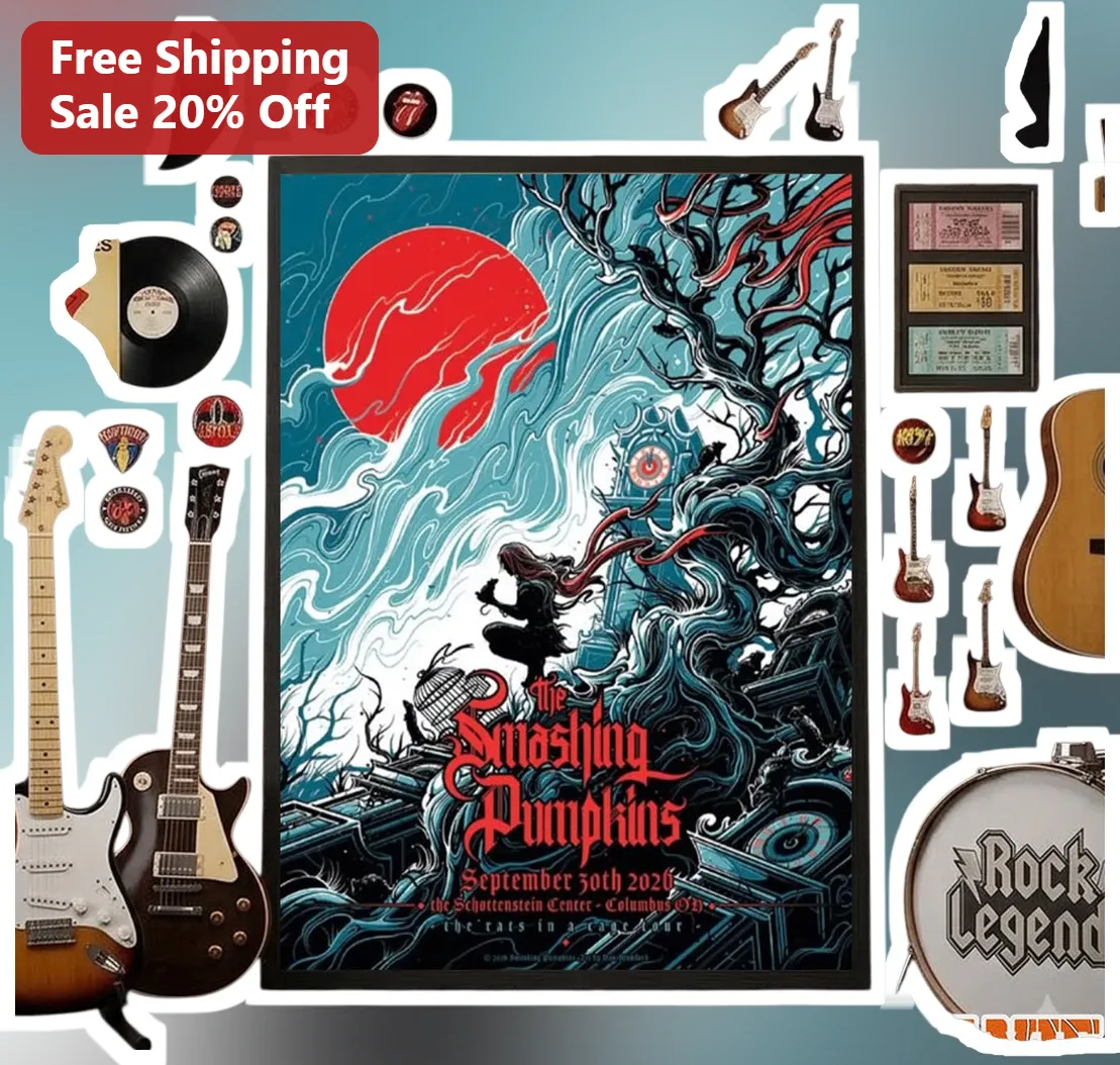The Smashing Pumpkins Poster September 30 2026 Schottenstein Center Columbus OH Concert Art
