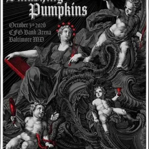 The Smashing Pumpkins Poster Vintage Baroque Engraving Art Gothic Wall Decor for Music Fans