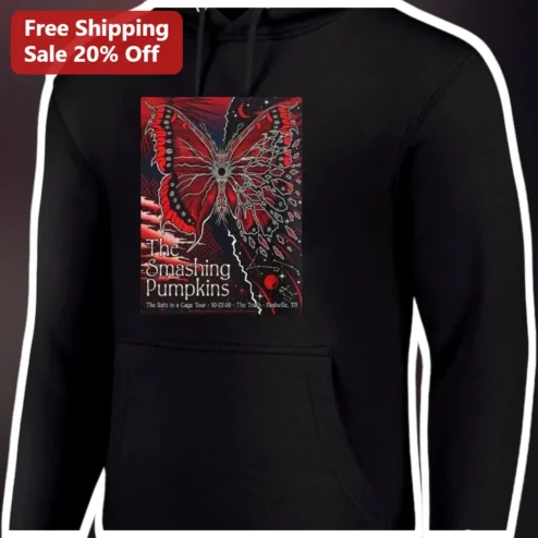 The Smashing Pumpkins Rats in a Cage Tour Hoodie Alternative Rock Band Merch available at our Chicago, Illinois warehouse