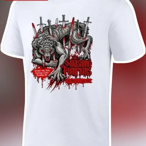 The Smashing Pumpkins Rats in a Cage Tour Tee Vintage Alternative Rock Band Merch Graphic Shirt