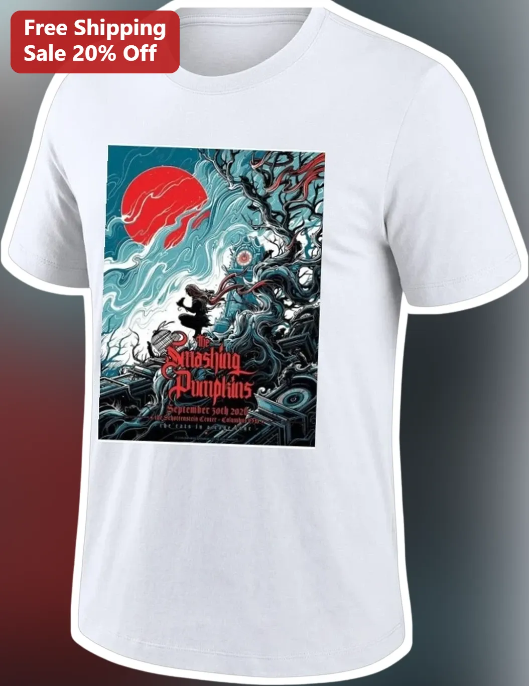 The Smashing Pumpkins September 30th 2026 Schottenstein Center Columbus OH Tour Tee