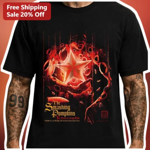 The Smashing Pumpkins The Rats in a Cage Tour Tee Alternative Rock Band Merch