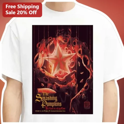 The Smashing Pumpkins The Rats in a Cage Tour Tee Alternative Rock Band Shirt
