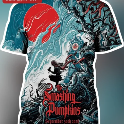 The Smashing Pumpkins Tour Tee September 30th 2026 Schottenstein Center Columbus OH Concert Merch