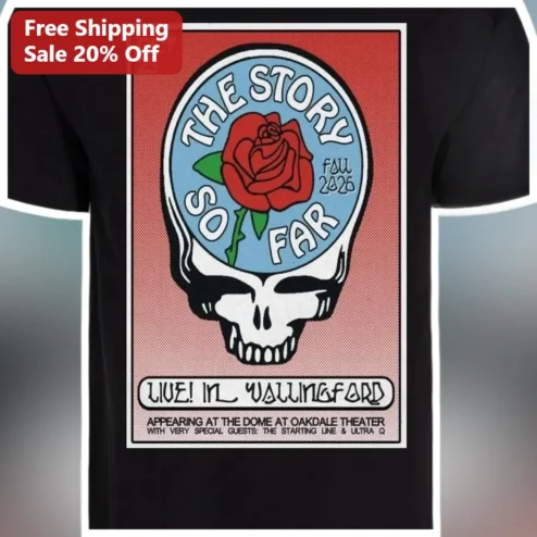 The Story So Far Live In Wallingford Graphic Tee Pop Punk Band Merch Gift available at our Chicago, Illinois warehouse