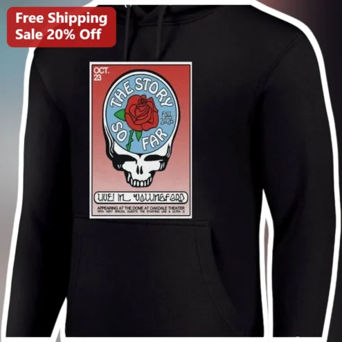 The Story So Far Live in Wallingford Hoodie Grateful Dead Stealie Skull and Roses Vintage Pop Punk M available at our Chicago, Illinois warehouse