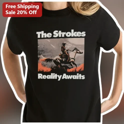 The Strokes Reality Awaits Vintage Band Tee Indie Rock Graphic Shirt