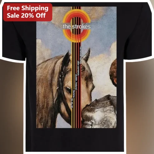 The Strokes Vintage Tour Graphic Tee Retro Concert Poster Band Shirt for Men Women