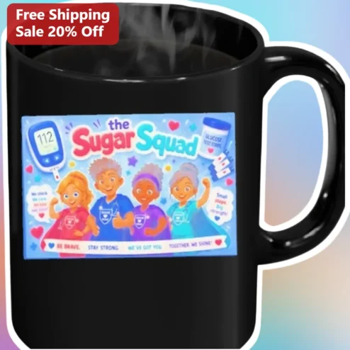 The Sugar Squad Be Brave Stay Strong Diabetes Awareness Mug