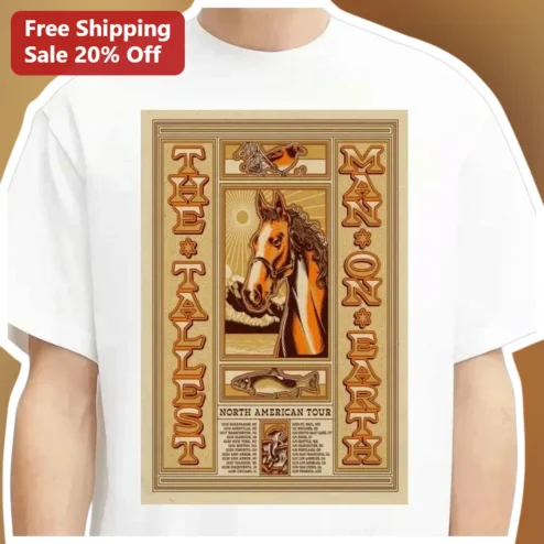 The Tallest Man on Earth Tee Vintage Folk Music Tour Poster Shirt