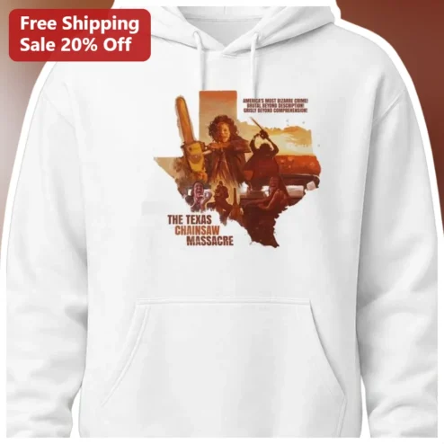 The Texas Chainsaw Massacre Leatherface Vintage Horror Hoodie