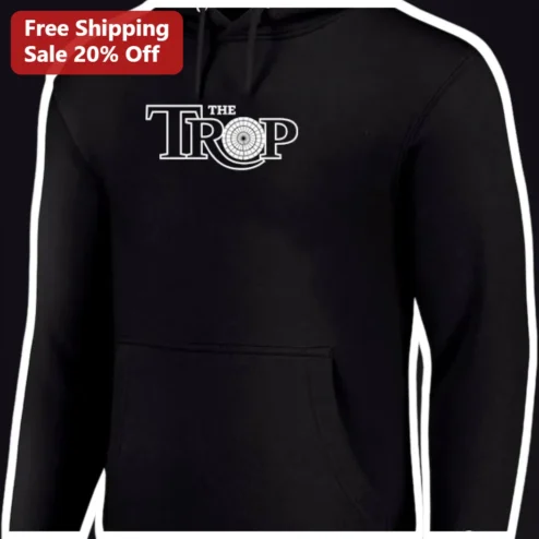 THE TROP Hoodie Retro Vintage Typography Tropical Streetwear Pullover