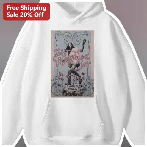 The Unveiled Tour Hoodie Lana Del Rey Vintage Floral Concert Merch Pullover