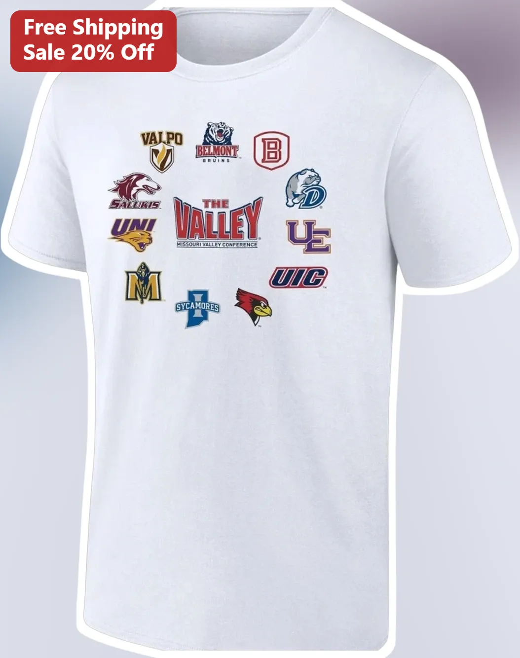 The Valley Missouri Valley Conference MVC Tee College Basketball Football Fan Shirt