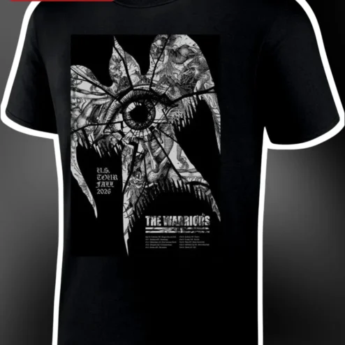 The Warriors Movie Tee 1979 Cult Classic Gothic Eye Graphic Shirt for Men