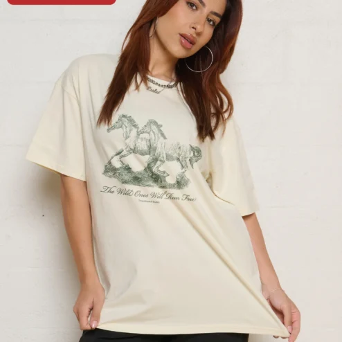 The Wild Ones Will Run Free Tee Vintage Horse Graphic Shirt for Women Nature Lovers