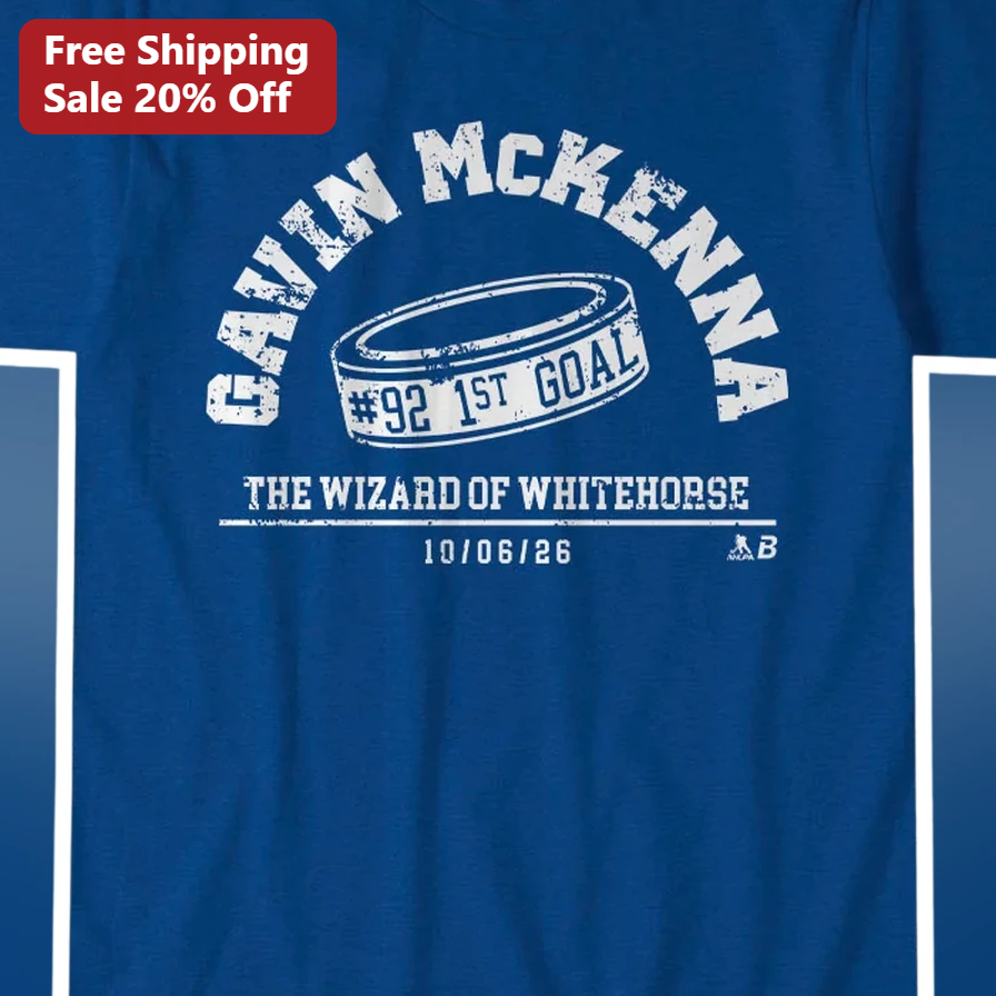 The Wizard of Whitehorse Gavin McKenna Hockey Fan Tee